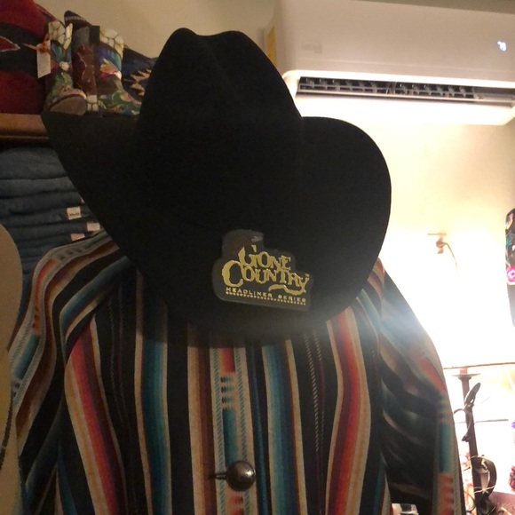 Gone Country Western Hat /Yellowstone in black. - Picture 1 of 2